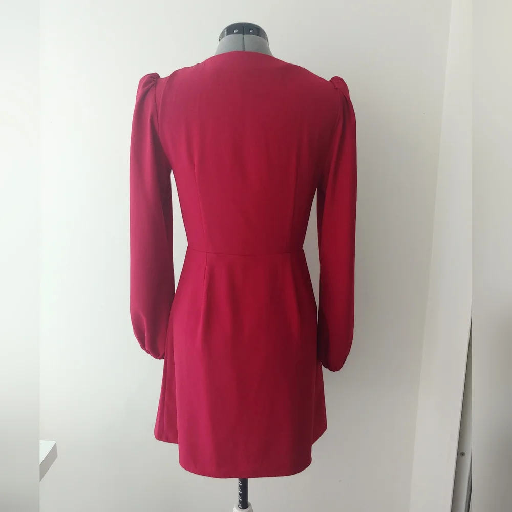 Fifth Label Raspberry wrap mini dress - Picture 6 of 11